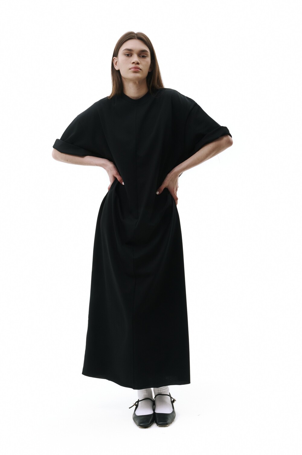 T-shirt dress black